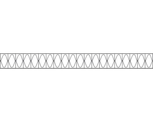 Dekorelement ALBERTS für Doppelstabmatte Eleganz 200 x 20 cm anthrazit