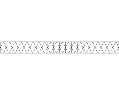 Dekorelement ALBERTS für Doppelstabmatte Eleganz 200 x 20 cm anthrazit