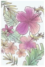 Hornbach KOMAR Poster Ariel Flowers 50x70 cm