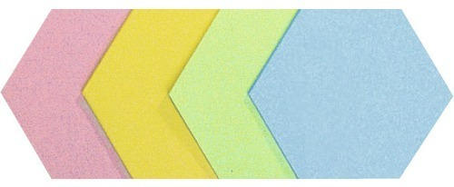 Moderationskarten Sechseck 16,5x19 cm 5 Farben 500 Stück