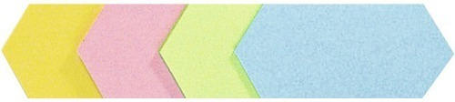 Moderationskarten Raute 9,5x20,5 cm 5 Farben 250 Stück
