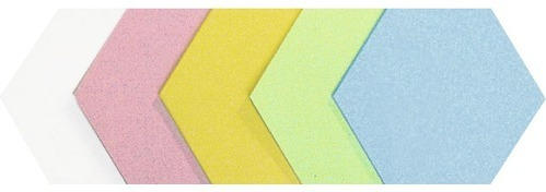 Moderationskarten Sechseck 16,5x19 cm 5 Farben 250 Stück
