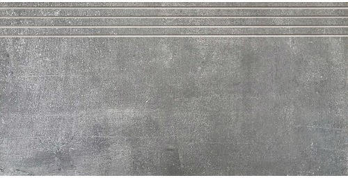 Feinsteinzeug Treppenstufe Metropolitan 30,0x60,0 cm grau