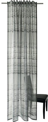Vorhang mit Gardinenband Jolina grau 140x245 cm