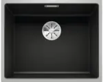 Hornbach Spüle Blanco Subline 500-IF SteelFrame 443x543 mm mit Ablauffernbedienung Edelstahl schwarz