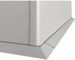 Mähkante biohort für Hochbeet L100 silber