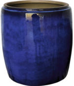 Hornbach Pflanztopf Lafiora Jia Keramik Ø 44 cm H 45 cm royal blau