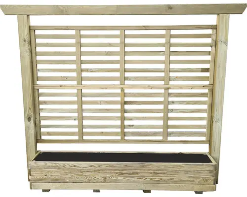 Blumenkasten mit Rankgitter 30 x 226 x 176 cm Holz