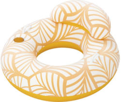 Schwimmring Bestway mit Kopfstütze Ø 118 cm orange weiß