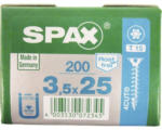 Hornbach Spax Universalschraube, Edelstahl A2, Senkkopf T 15, Holz-Vollgewinde, 3,5x25 mm, 200 Stück