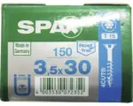 Hornbach Spax Universalschraube, Edelstahl A2, Senkkopf T 15, Holz-Teilgewinde, 3,5x30 mm, 150 Stück