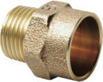 Hornbach Übergangsnippel 1/2"AGx22mm 10 Stück Rotguss