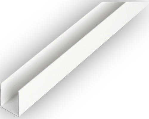 U-Profil PVC weiß 12 x 10 x 1 mm 1,0 mm , 1 m