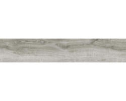 Feinsteinzeug Bodenfliese Limewood 23,3x120,0 cm grau matt