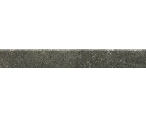 Feinsteinzeug Sockelfliese Mirava Hometek black matt 7,5x60 cm schwarz matt