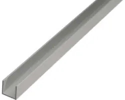U-Profil Aluminium silber eloxiert 25 x 25 x 2 mm 2,0 mm , 2 m