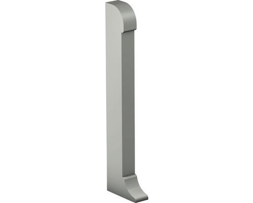 Endstück links für Sockelleiste, Aluminium titan 60x13 mm