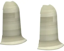 Außenecken für Kabelkanal-Sockelleiste Woodstock weiß 60 mm