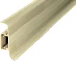 Hornbach Klemmsockelleiste PVC nussbaum olive 50 x 2500 mm