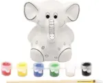 Hornbach Kreativset Keramik Spardose Elefant 10x11,5 cm weiß