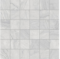 Feinsteinzeugmosaik Varana Gris 30,0x30,0 cm grau matt