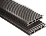 Hornbach Konsta WPC Terrassendiele Futura Hohlkammerprofil glatt 26x145 mm (Meterware ab 1,00 m bis max. 6,00 m) graubraun