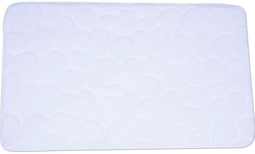Badteppich Msv Pebbles 50x80 cm weiß