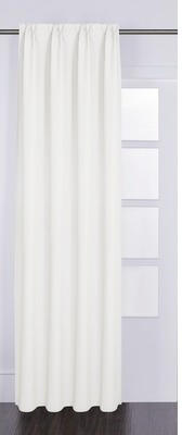 Vorhang mit Universalband Canvas weiß 140x280 cm