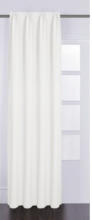 Hornbach Vorhang mit Universalband Canvas weiß 140x280 cm