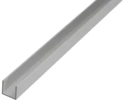 U-Profil Aluminium silber 10 x 8 x 1,3 mm 1,3 mm , 1 m