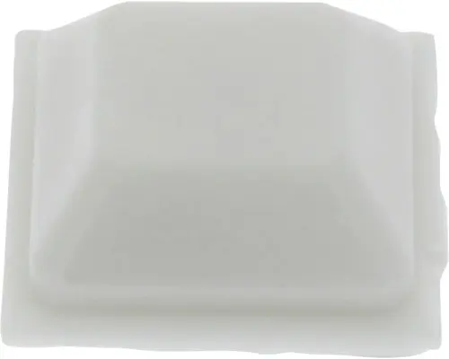 Tarrox Lärmstopper 18x18x16 mm eckig weiß 8 Stück selbstklebend