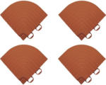 Hornbach Eckteil Set Klickfliese 6,2x6,2cm 4 Stk., terracotta