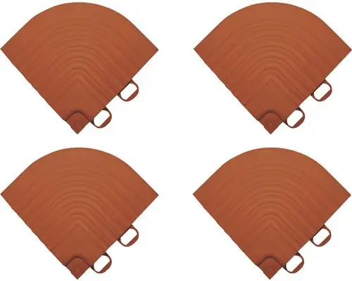 Eckteil Set Klickfliese 6,2x6,2cm 4 Stk., terracotta