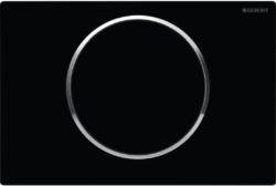 Betätigungsplatte Geberit Sigma 10 schwarz glänzend