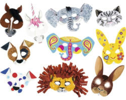 Kreativset Kindermasken 6 Motive