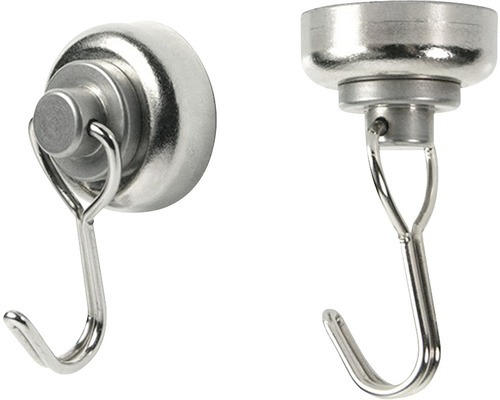 Magnethaken Twister 2er-Set silber Ø 25 cm