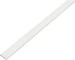 Flachstange Alu kugelgestrahlt silber, selbstklebend 20x2 mm, 1 m