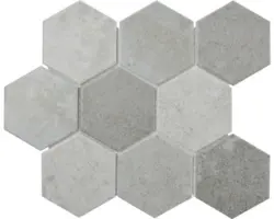 Keramikmosaik CIM HX9 CM 25,6x29,55 cm grau