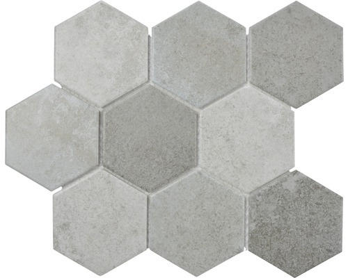 Keramikmosaik CIM HX9 CM 25,6x29,55 cm grau