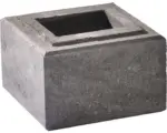 Hornbach Mauerstein Trendline 1/2 anthrazit nuanciert 19 x 19 x 12 cm