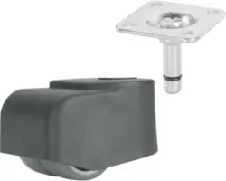 Tarrox Doppel-Walzenrolle, bis 70 kg, 25 x 46 x 25 mm