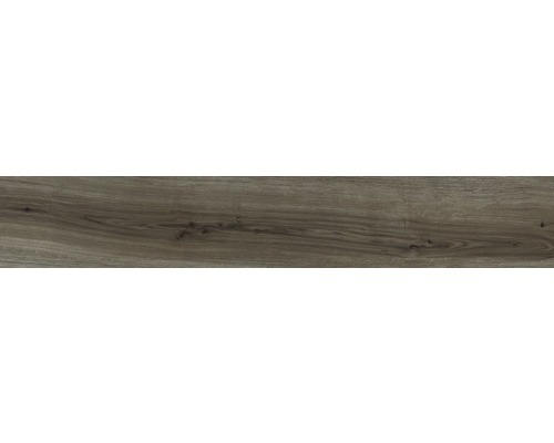 Feinsteinzeug Bodenfliese Oliver 20,0x120,0 cm grau holz matt rektifiziert