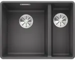 Hornbach Flächenbündige Spüle Blanco Subline 340/160-F 427x552 mm felsgrau