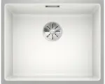 Hornbach Spüle Blanco Subline 500-IF 443x543 mm mit Ablauffernbedienung weiß