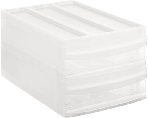 Aufbewahrungsbox Rotho 25,5 x 20,3 x 39,5 cm transparent