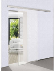 Schiebetürbeschlag Pertura für Glastüren weiß 146 cm