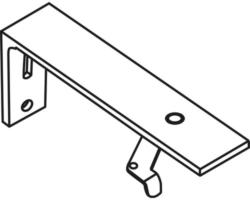 Montagewinkel inkl. Spannriegel aus Aluminium grau