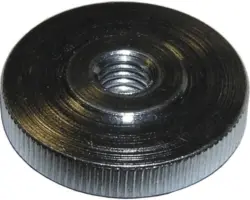 Rändelmutter flach DIN 467 M10 galv.verzinkt 25 Stück