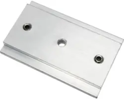 Schienenverbinder für Flächenvorhangschiene Atlanta silber