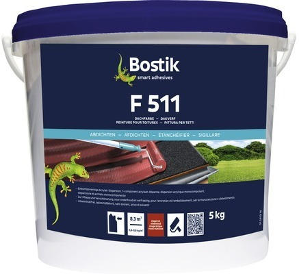 Bostik F 511 Dach- und Sockelfarbe 1K ziegelrot 5 kg